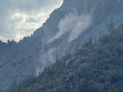 Sabino Canyon Landslide message from SCRD